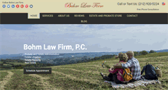 Desktop Screenshot of bohmlawfirm.com